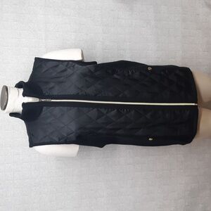 Susan Graver Black Sweater Quilted Vest